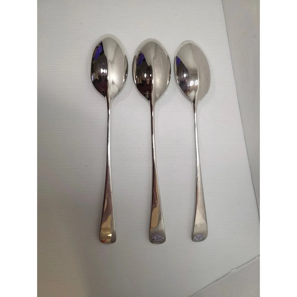 International Silver Co Serving Spoons Set 3 Large Silverplate 1991 Vintage